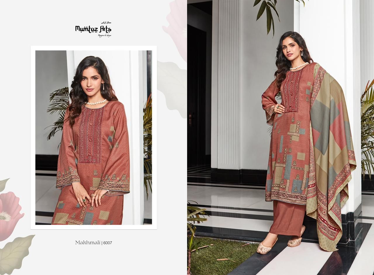 Mumtaz Makhmali Twill Casual Wear Pashmina Wholesale Dress Material